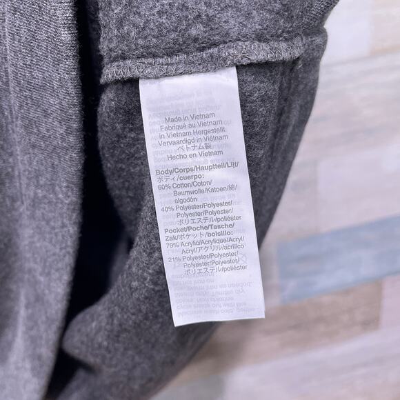 CREWCUTS J Crew Faux Fur Pocket Sweatshirt Dress Gray Sleeveless Cotton Girls 14 - Picture 6 of 7